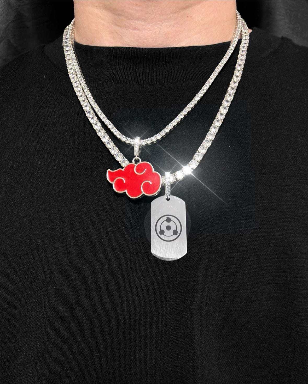 SHARINGAN PLATE PENDANT NECKLACE