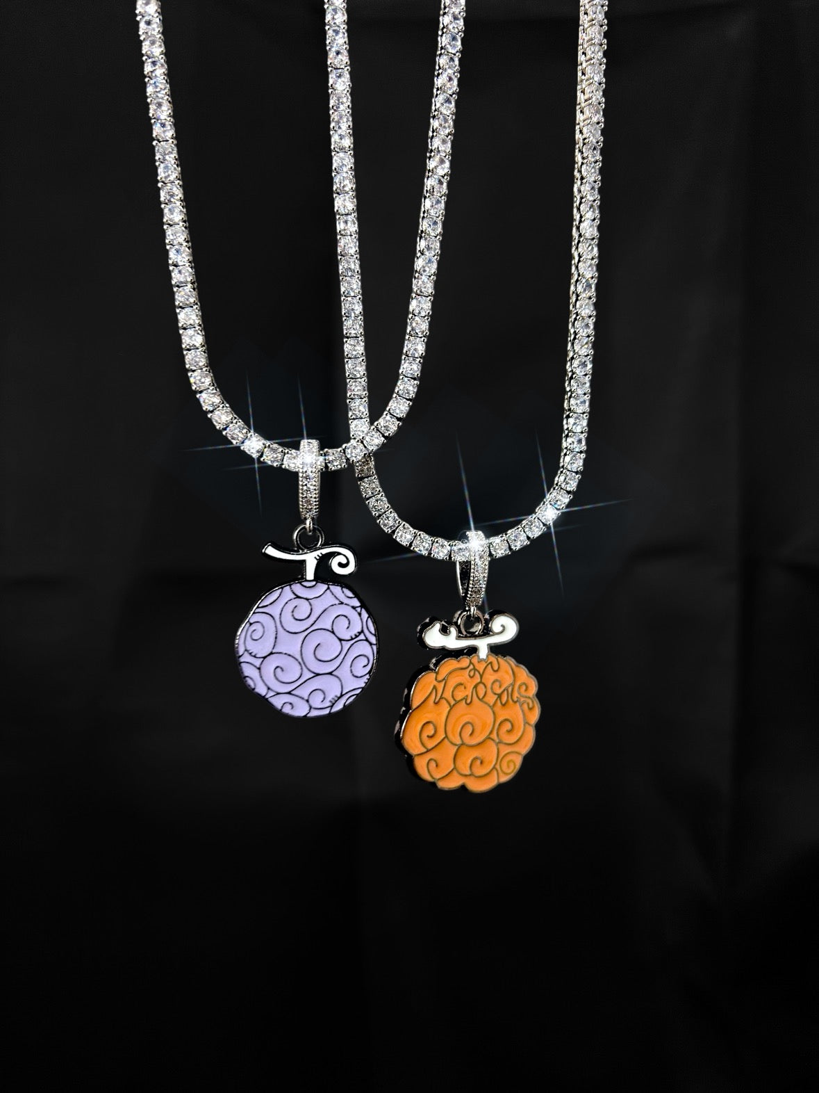 Flame-Flame Fruit PENDANT ICE NECKLACE