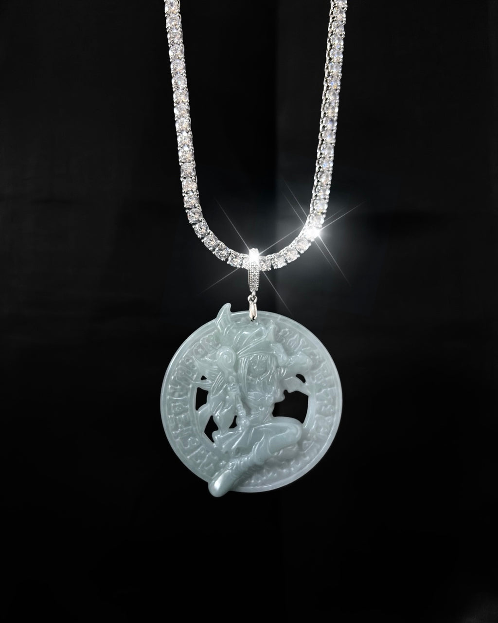 BMG JADE PENDANT ICE NECKLACE