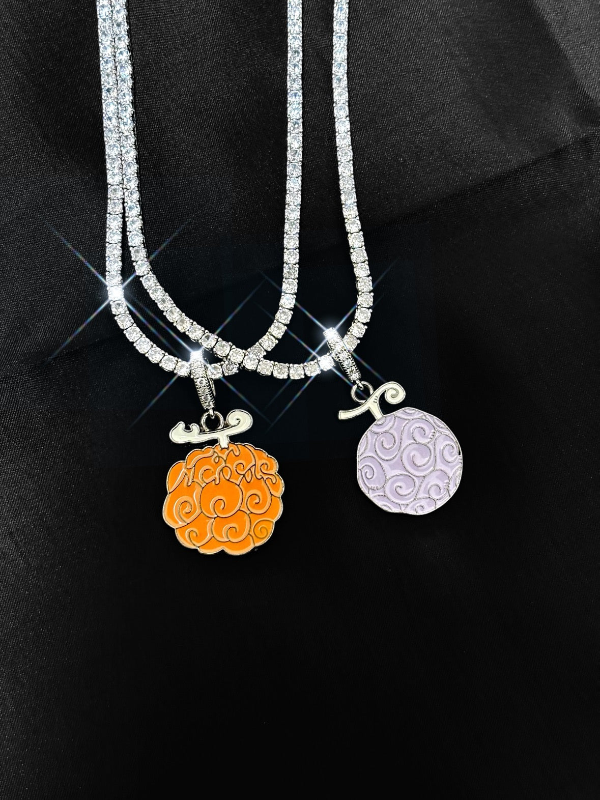 Flame-Flame Fruit PENDANT ICE NECKLACE