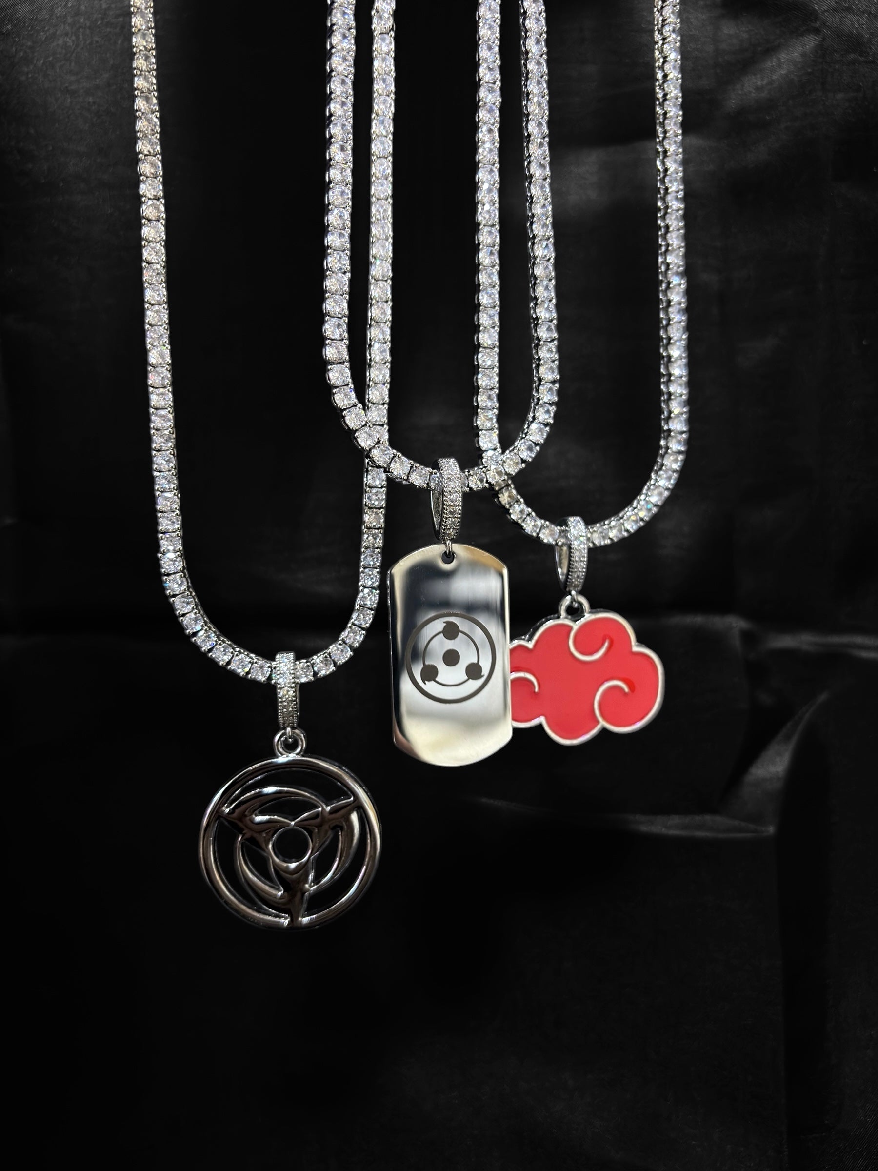 SHARINGAN PLATE PENDANT NECKLACE